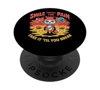Souriez malgré la Douleur, Faites Semblant jusqu'à ce Que Vous Vous retrouviez PopSockets PopGrip Adhésif