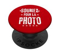 Souriez pour La Photo Punk Rock Grunge PopSockets PopGrip Adhésif