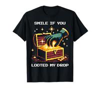 Souriez si Vous Avez pillé ma Goutte | Gamer Meme Pixel Art T-Shirt
