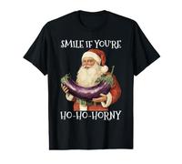 Souriez si Vous êtes si excitée et Faites Un Noël embarrassant T-Shirt Graphique avec Valeur