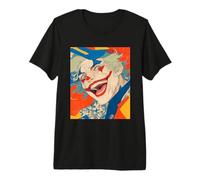 Souriez Vous comme Un Lunatique - Chaos Coloré Clown Fou T-Shirt Haut de Gamme