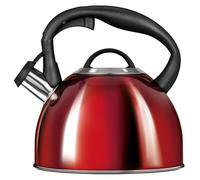 Bouilloire à Induction, Théière Bouilloire avec Sifflet, Toutes Cuisines, 3 L, Smile, MCN13/C1, , Rouge Rouge G