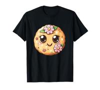 Sourire Fleur Cookie Mignon Dessin Animé T-Shirt