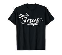 Sourire Jésus Vous Aime Religion chrétienne T-Shirt