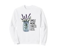 Sourire Plus de Stress Moins Positif Sweatshirt