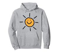 Sourire Soleil Soleil Personne Heureuse Disposition ensoleillée Fun Cool Sweat à Capuche