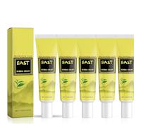 Sourires et joies à la crème à base de plantes, crème à base de plantes naturelles en Asie de l'Est, crèmes hydratantes naturelles avec plantes, orientales apaisantes et soins hydratants (5pcs)