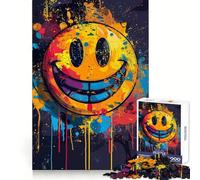 Sourires sur des Visages colorés Puzzle de 1000 pièces pour Adultes pour stimuler Le Cerveau, se détendre et créer des Souvenirs inoubliables 38x26cm