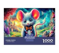 Souris 1000 Pièces Puzzle À Faire Soi-même pour Mettre À L'épreuve Sa Logique Souris with Bow Tie Excellent pour Animer Une Fête Et Faire Plaisir À Un Amateur 52x38cm/1000pcs