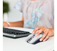 Souris 1200 DPI - Souris d'ordinateur optique sans fil 2,4 G | Accessoire pour ordinateur portable alimenté par batterie Capteur lisse Pointeur de précision Conception ergonomique portable pour bureau