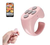 Souris à distance Bluetooth avec anneau de doigt - Rechargeable sans fil - Mini TikTok - Télécommande ergonomique - Vidéo courte / Déclencheur de caméra / e-book - Pour téléphone et tablette iOS