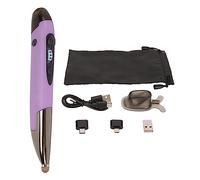 Souris à stylet de poche sans fil, souris à main réglable ergonomique 2-en-1 avec fonction Stilo, 800/1200/1600 dpi, pour ordinateur portable PC Mac (PURPLE)