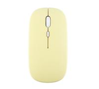 Souris aste sans fil,modèle touristes silencieux,compatible Bluetooth 2.4G,souris pour iPad,Samsung,Huawei,ordinateur portable,tablette - Type yellow