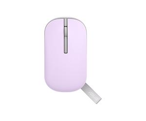 Souris ASUS MD100 Violet - Optique 1600 DPI - RF sans fil + Bluetooth - Ambidextre - 10 Millions de clics - Pile AA - Windows/macOS/ChromeOS