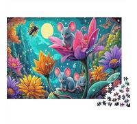 Souris au Clair de Lune 1000 Piece Carton Haute Qualité Loup et Rue Coffret Puzzle Ados Compétences Logiques Loisirs Bureau Adultes 70x50cm/1000pcs