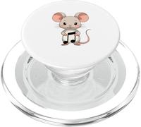 Souris avec Note de Musique Illustration Animale PopSockets PopGrip pour MagSafe