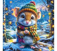 Souris avec Une écharpe 100 Pièces Puzzle Adolescent en Carton Anti-Déchirure Difficulté Moyenne Activité ÉduChative Passe-Temps Petit Prix Pas Cher Premium 28x28cm