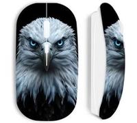 Souris blanc Sans Fil Aigle aux yeux bleus
