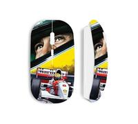 Souris blanc Sans Fil F1 Ayrton Senna Mclaren Legend Formule 1 Maniacase Blanc G