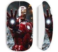 Souris blanc Sans Fil Iron Man Avengers Attaque