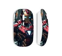 Souris blanc Sans Fil Iron Man combat