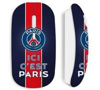 Souris blanc Sans Fil PSG logo ici c'est Paris Blanc