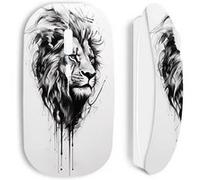 Souris blanc sans Fil Regal Roar Majestic Lion Tattoo Maniacase Blanc G
