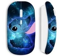Souris blanc sans Fil Stitch bleu frand bleu Blanc G