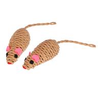 Kerbl Pet Souris Nature blé tressé, 7cm, 2pcs