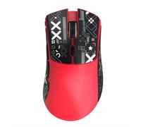 Souris Bluetooth Attack Shark R1 1000 Hz (rouge), 18 000 dpi, PAW3311, connexion trimode, souris de