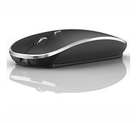 Souris Bluetooth pour iPad Mac MacBook Pro MacBook Air iMac ordinateur portable Chromebook PC HP Dell Windows Noir 2