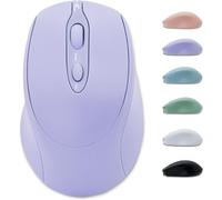 Souris Bluetooth rechargeable, silencieuse et fine - Compatible avec iPad, MacBook Pro/Air, Surface Pro, PC, Lenovo et tablettes Samsung