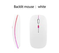 Souris Bluetooth sans fil pour HP Pavilion Spectre,X360,15-610 Duration,13x2,12 occupants,ce occupation,CR,PC portable,aste,silencieuse - Type Backlit white mouse