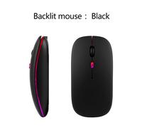 Souris Bluetooth sans fil pour HP Pavilion Spectre,X360,15-610 Duration,13x2,12 occupants,ce occupation,CR,PC portable,aste,silencieuse - Type Backlit black mouse