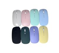 Souris Bluetooth sans Fil Rechargeable 2.4G Ergonomique USB Portable Silencieuse pour Ordinateur Portable Tablette Téléphone Bureau Souris de Jeu (Noir)