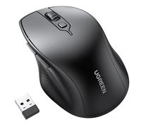 UGREEN Souris Bluetooth Silencieuse Ergonomique 2,4GHz 4000 DPI Optique Réglable avec Récepteur USB Souris Ordinateur sans Fil Bluetooth Compatible avec Mac PC Portable Tablette