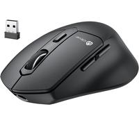Souris Bluetooth, souris ergonomique sans fil MD360, souris sans fil silencieuse avec souris Jiggler, souris sans fil 2,4 G USB C rechargeable pour ordinateur portable, souris d'ordinateur