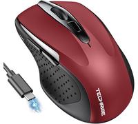 Souris Bluetooth,Souris Sans Fil (BT5.0/3.0 et 2.4G),Souris rechargeable USB 4800 DPI, Souris Ergonomique Silencieuse,Mouse Adaptée Pour PC, Mac, Ordinateurs Portables et Toutes Surfaces,Gris