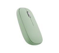 Souris Bluetooth T'nB MWCOLORGN Vert Ambidextre 1200 DPI - 3 Boutons Programmables, Roulette, Récepteur USB Type-A, Pile AA Incluse, Compatible Windows/macOS