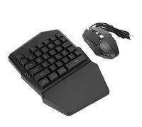 Souris Clavier à Une Main ADITAM 35 Touches, rétroéclairage RVB, Combo Souris Demi-Clavier de Jeu, USB, pour Android, adapté aux tablettes de téléphones Portables Double The Comfort