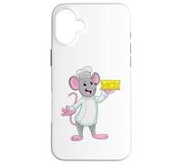 Souris Cuisiner Toque de Chef Fromage Coque pour iPhone 16 Plus