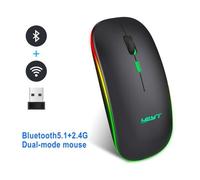 Souris de bureau sans fil, Rechargeable, 2.4G, 5.0 \