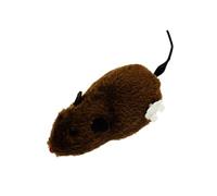 Souris de course à remonter, interactifs pour chats d'intérieur Mécanisme | Liquidation Exercice félin pour chat d'i Brun