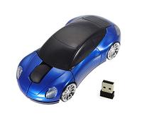 Souris de Forme de Voiture de Sport Cool Souris de Voiture sans Fil 2,4 GHz Mini Petites Souris de Jeu optiques Souris de Bureau avec récepteur USB pour Ordinateur Portable PC pour Enfants Filles ADU