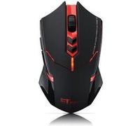 Souris de gamer rouge et noire sans fil 2000 DPI avec 7 bouttons HobbyTech