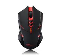 Souris de gamer rouge et noire sans fil 2000 DPI avec 7 bouttons HobbyTech