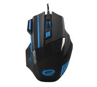 Esperanza MX201 WOLF - Souris - pour droitiers - optique - 7 boutons - filaire - USB - bleu G