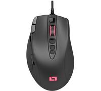 Souris de Gaming LM15 Gaming avec 13 Touches Programmables (¿¿clairage ¿¿ Del RVB, Capteur Optique PAW3327, 6 200 DPI) Design Ergonomique & Palm Grip Syst¿¿me de Poids pour FPS, RTS et MOBA
