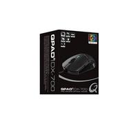 Souris de gaming Qpad DX700 filaire optique éclairé noir, RVB