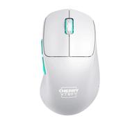 CHERRY XTRFY M64 WIRELESS Souris de Gaming Sans Fil Ultralégère, Sans Fil 2,4 GHz, Optimisée pour les esports, Forme Ergonomique avec Front Ultra Plat, Blanche